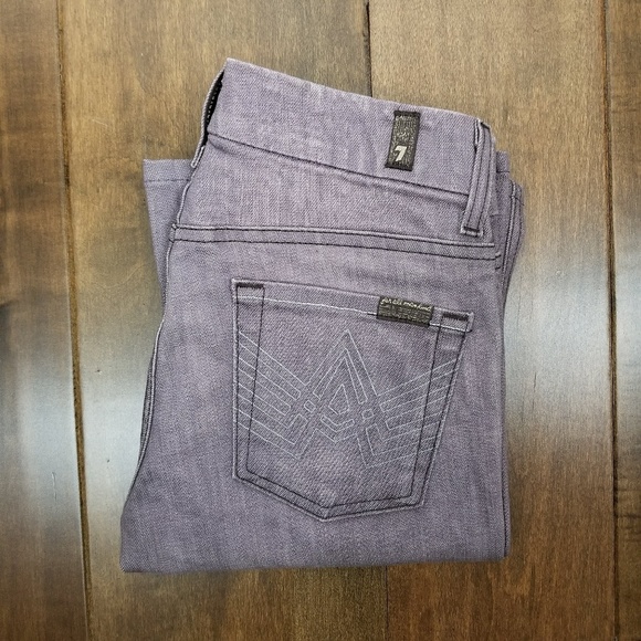 Purple A Pocket Bootcut Jeans 25x30 - Picture 8 of 8